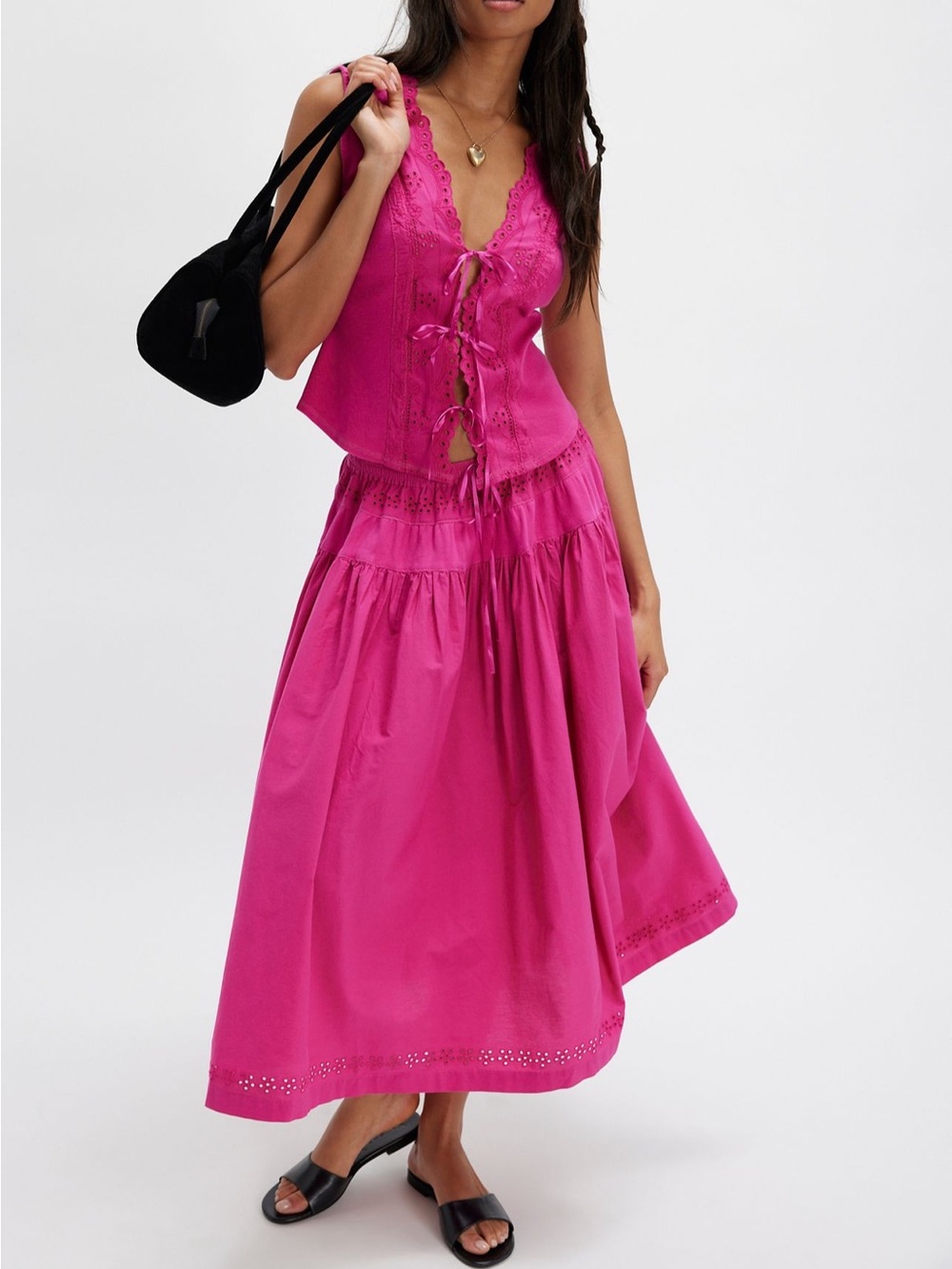 Free People Gesibelle Skirt in Very Berry